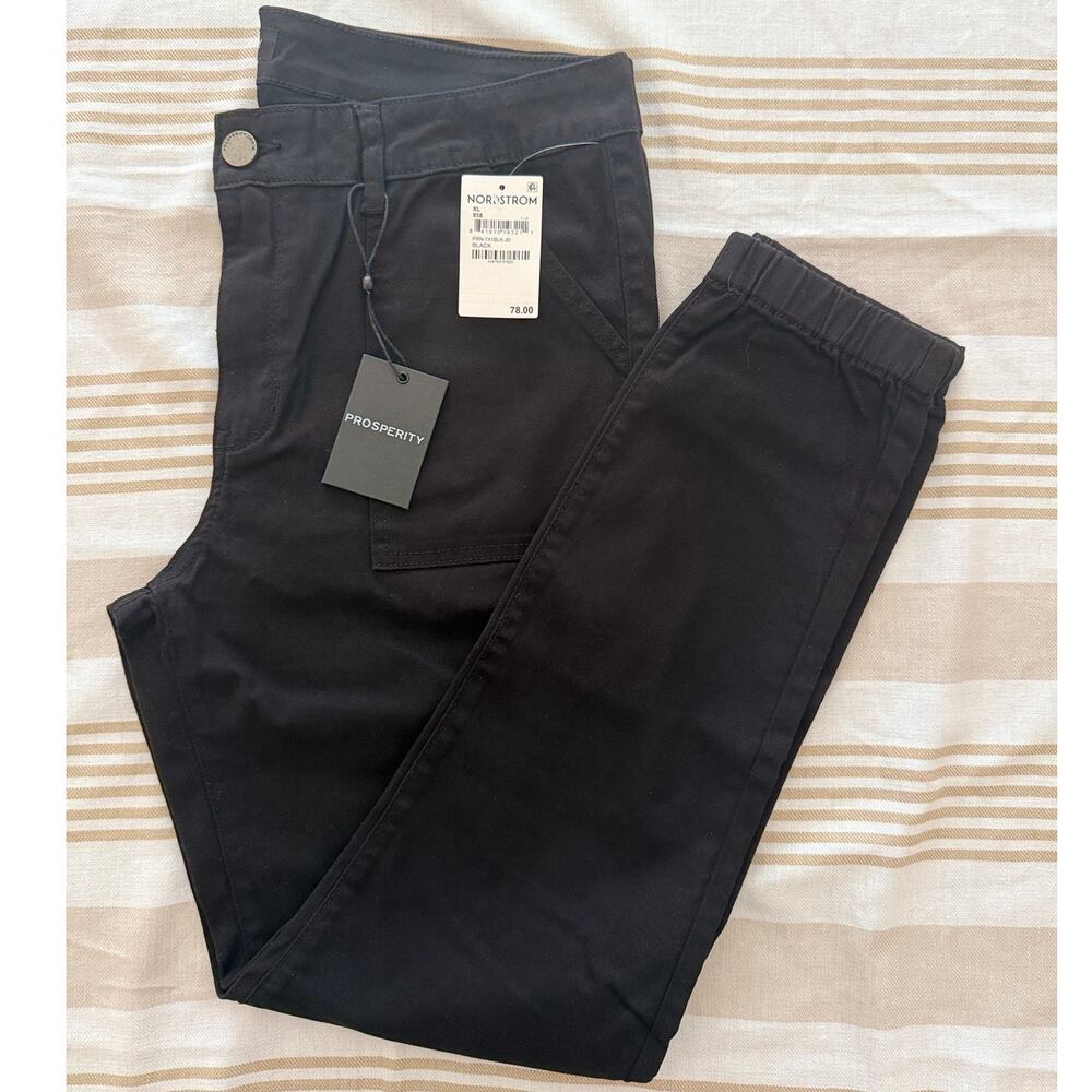 Prosperity Denim NWT | Black Stretch Cotton Utility Joggers Pants | size XL